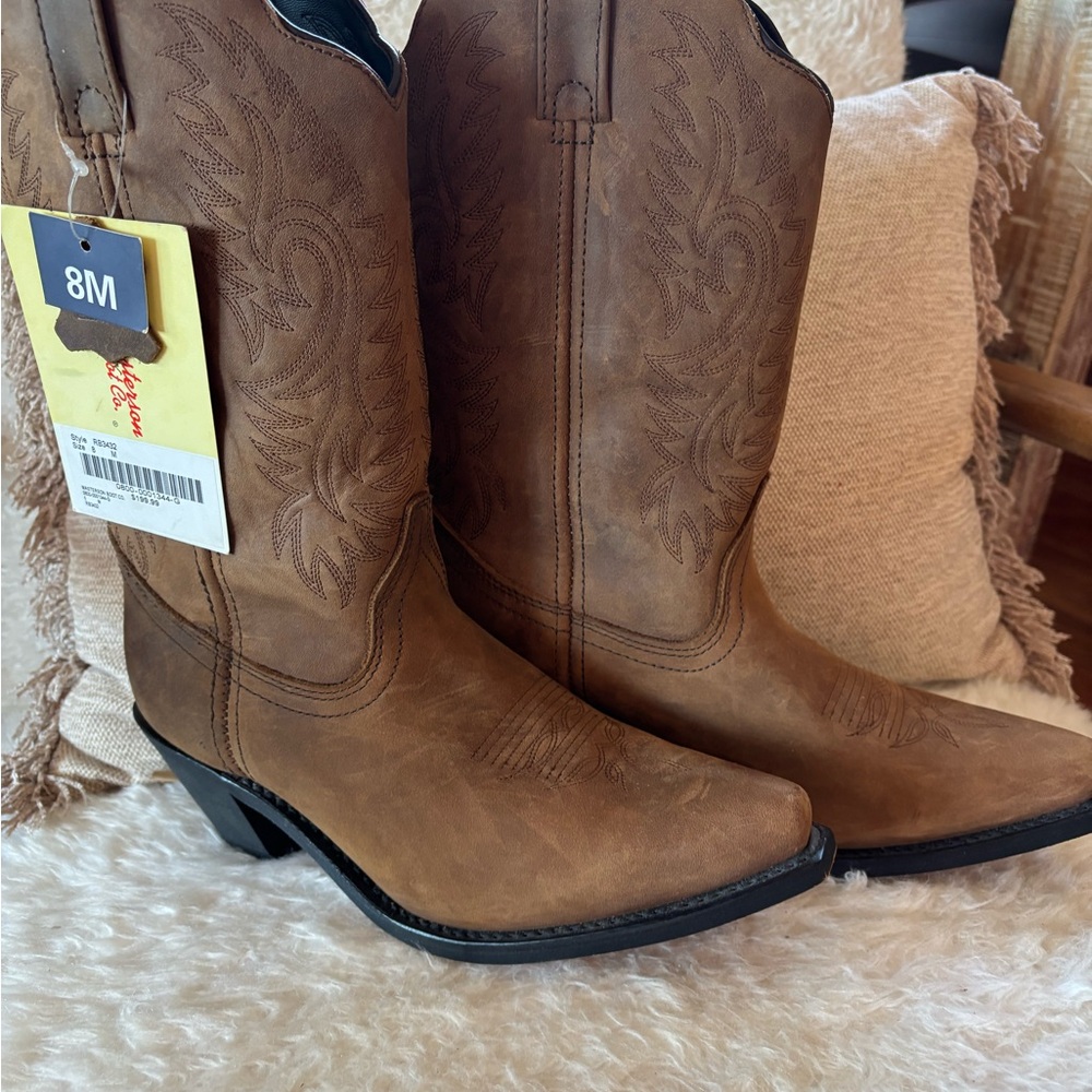 Masterson Brown Leather Boots